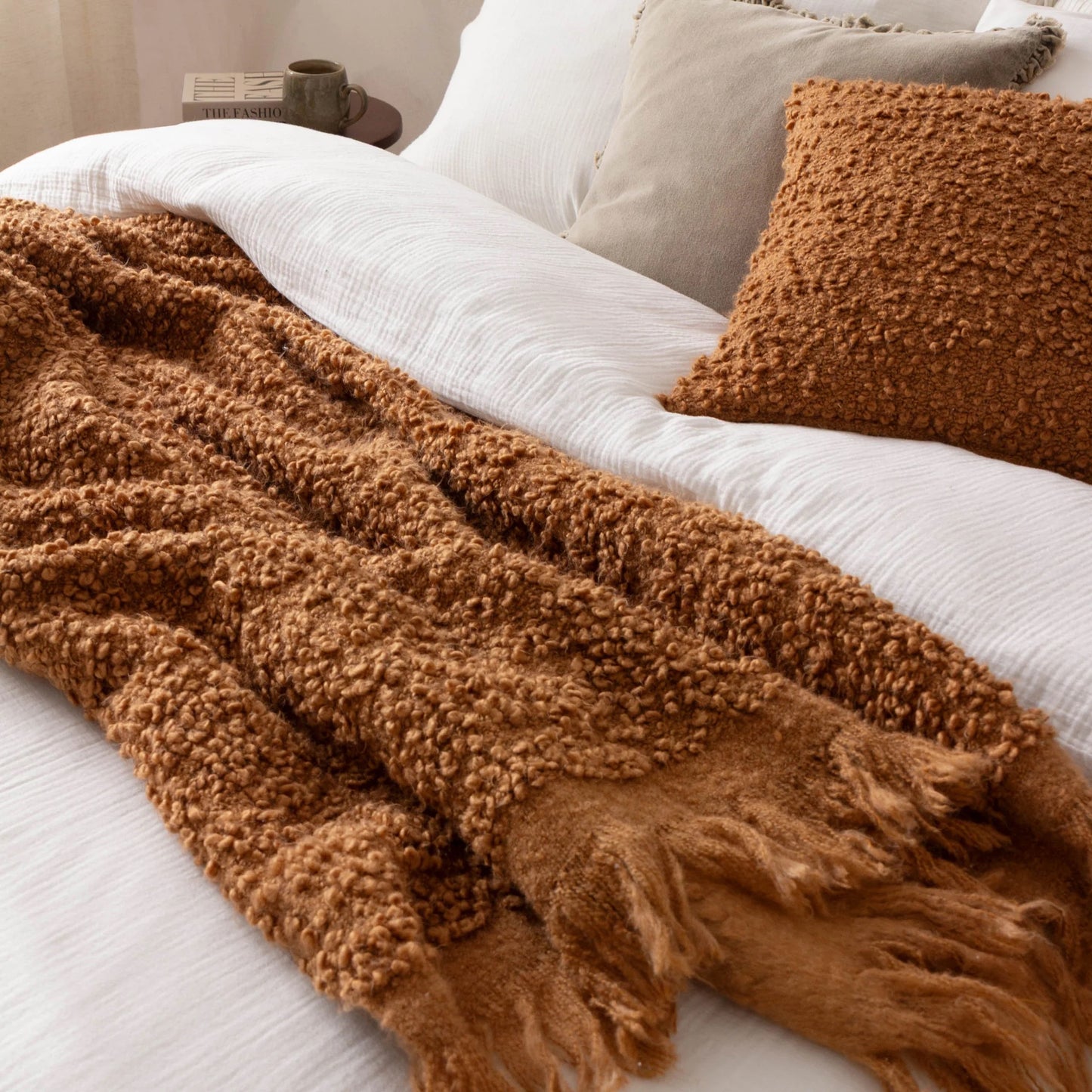 Ulsmere Woven Throw Ginger – Warm Texture and Effortless Style
