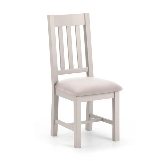 Bring understated charm to your dining area with the Richmond Dining Chair in Elephant Grey and Pale Oak. A classic high-back design & comfortably padded pewter linen seat. Shop online today at www.nobleandnook.co.uk