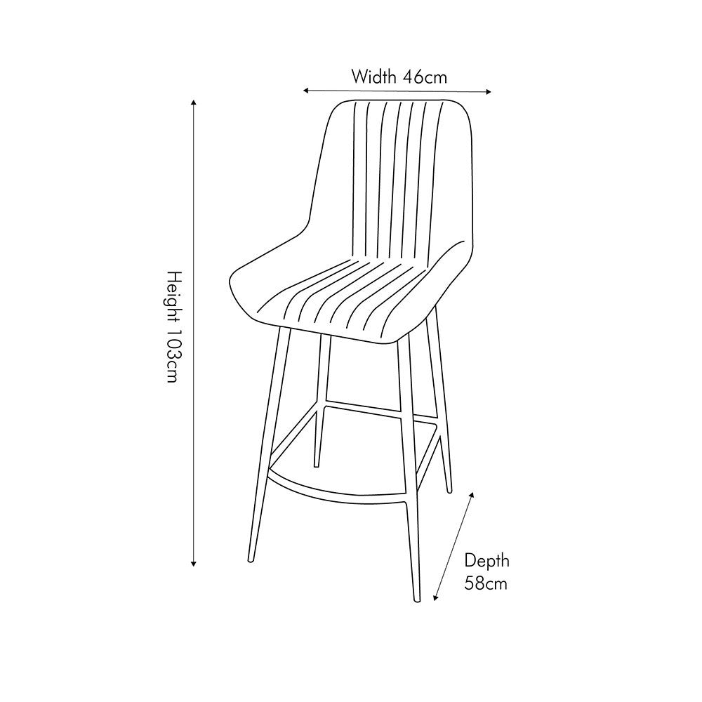 Shop our Vintage Brown Leather and Black Metal Retro Bar Stool, a perfect addition to any kitchen island or breakfast bar. FREE UK MAINLAND DELIVERY. Shop online now at www.nobleandnook.co.uk