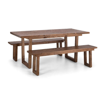 Shop the Woburn Rectangular 6 Seater Dining Table, crafted from reclaimed wood – Each piece is unique, with natural variations in tone and texture. Ideal for family dinners. Shop online today at www.nobleandnook.co.uk