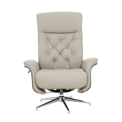The Warrington Recliner Chair and Footstool combines modern aesthetics with superior comfort, this set is ideal for a home office, reading nook, or relaxing space. Shop online today at www.nobleandnook.co.uk
