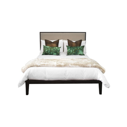 Shop the sleek and elegant design of the Orchid Double Bed, featuring tapered legs and a luxurious headboard with sectional upholstered panels. Shop online now at www.nobleandnook.co.uk