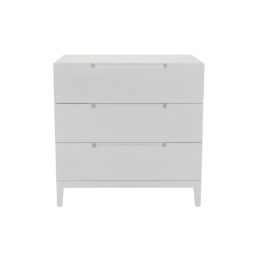 The Orchid 3-Drawer Chest | White Stained Oak