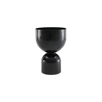 Shop the Pepper Lamp Table in black marble, a sculptured design that draws inspiration from ancient Greek architecture. Shop online now at www.nobleandnook.co.uk