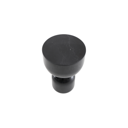 Shop the Pepper Lamp Table in black marble, a sculptured design that draws inspiration from ancient Greek architecture. Shop online now at www.nobleandnook.co.uk