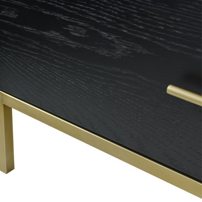 Shop the Tulip 3 Drawer Chest, finished in black oak with beautiful brass handles by Twenty10 Designs. FREE UK MAINLAND DELIVERY. Shop online at www.nobleandnook.co.uk