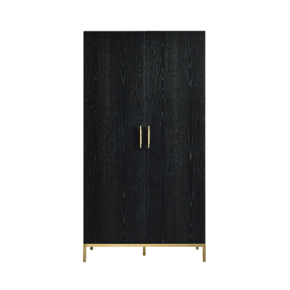 Shop the Tulip 2 Door Double Wardrobe in a gorgeous black oak finish by Twenty10 Designs. FREE UK MAINLAND DELIVERY. Shop online now www.nobleandnook.co.uk