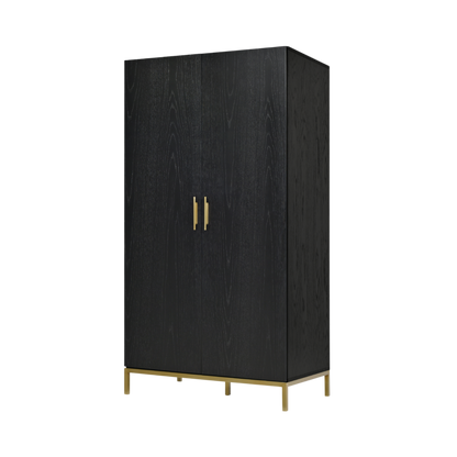 Shop the Tulip 2 Door Double Wardrobe in a gorgeous black oak finish by Twenty10 Designs. FREE UK MAINLAND DELIVERY. Shop online now www.nobleandnook.co.uk