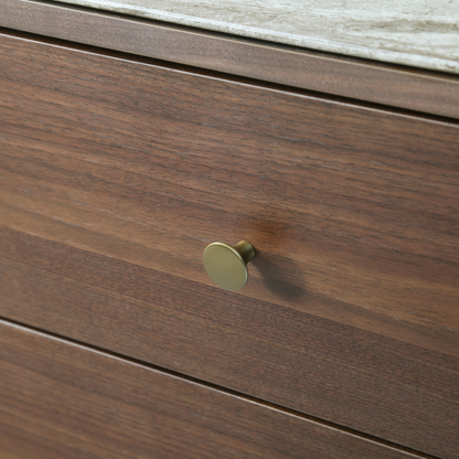 Shop the Willow 3 Drawer Chest, finished in tobacco walnut with beautiful, detailed marbled glass beige top by Twenty10 Designs. FREE UK MAINLAND DELIVERY. Shop online at www.nobleandnook.co.uk