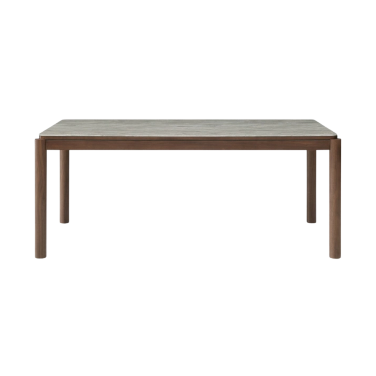 Shop the Willow Dining Table, tobacco walnut finish with a detailed marbled glass beige top. FREE UK MAINLAND DELIVERY. Shop online now at www.nobleandnook.co.uk