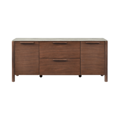 Shop the beautifully crafted Willow TV Unit in walnut and a detailed marbled glass beige top for a touch of elegance. Free UK Mainland Delivery. Shop online today at www.nobleandnook.co.uk